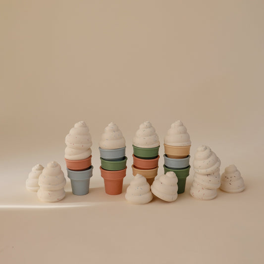 Mushie Mix & match toy set- ice cream*