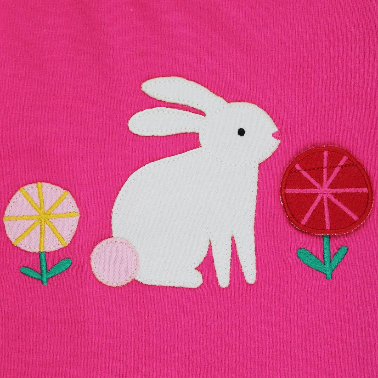 Organic Cotton Bunny Lift-the-Flap Appliqué Short Sleeve Kids T-Shirt | Toby Tiger