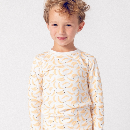 DoDo Banana Organic Pima Cotton Pajama Set- Bananas