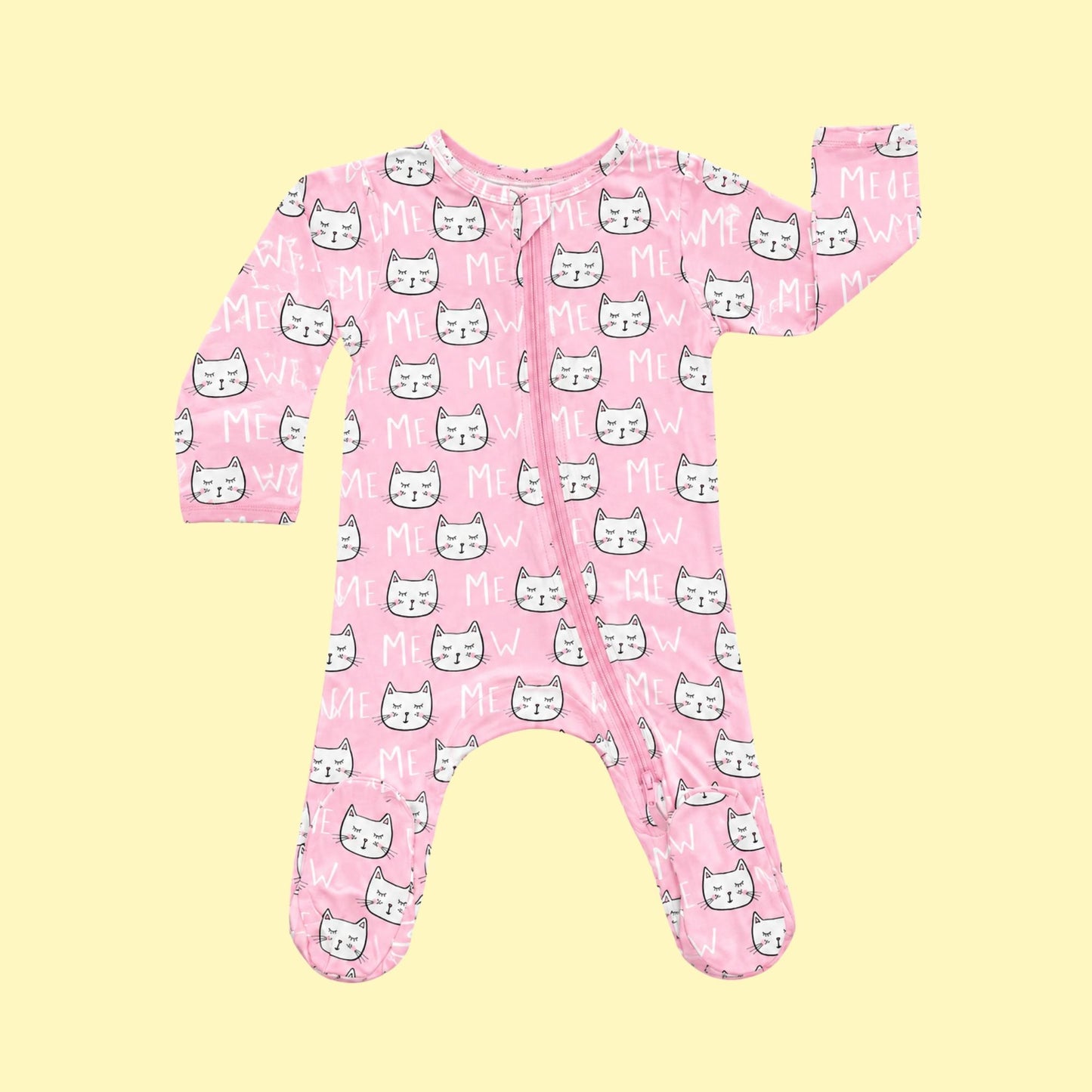 Modal Footie Pajamas - Kitty Cats