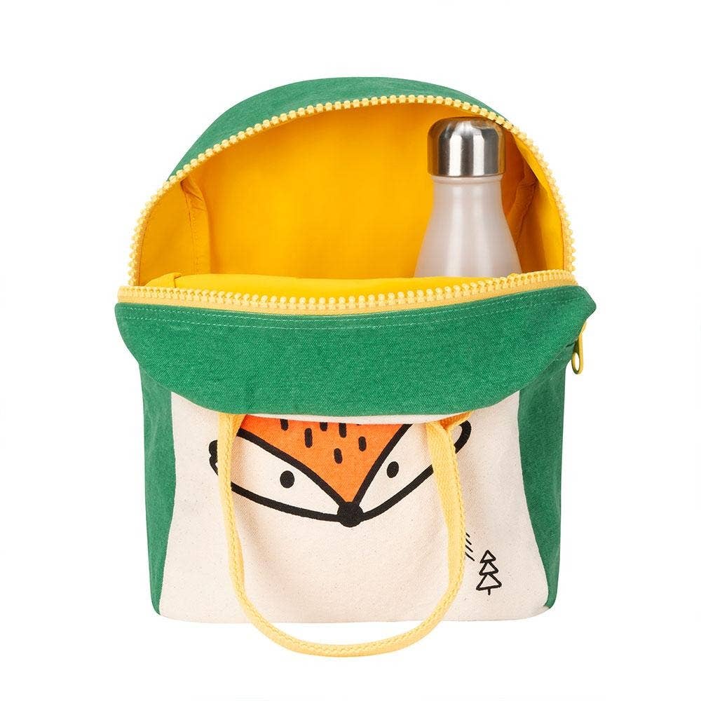 Fluf organic Zipper lunch bag - fox