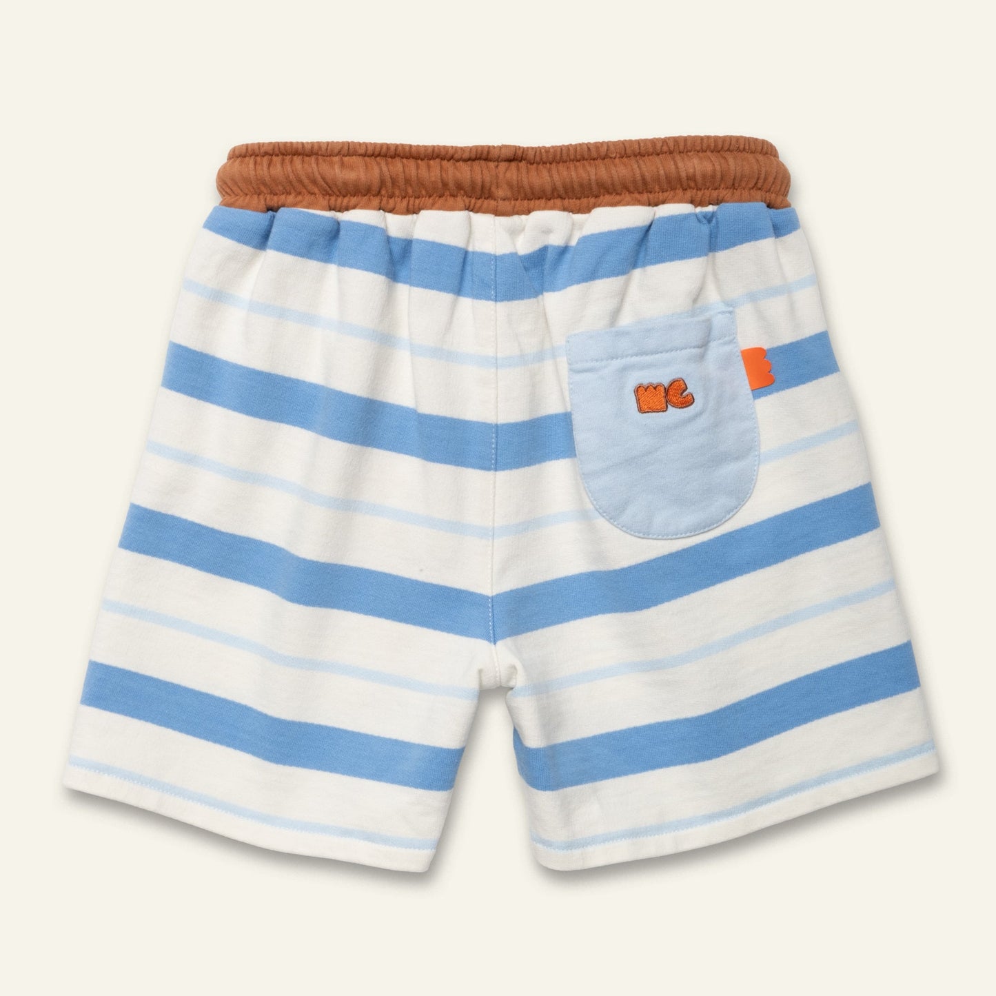 Organic Cotton Shorts - Blue Stripe
