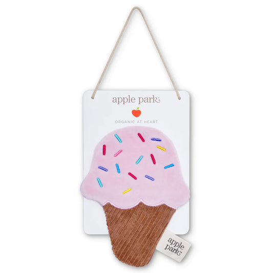 Apple Park organic Mini crinkle blankie- ice cream