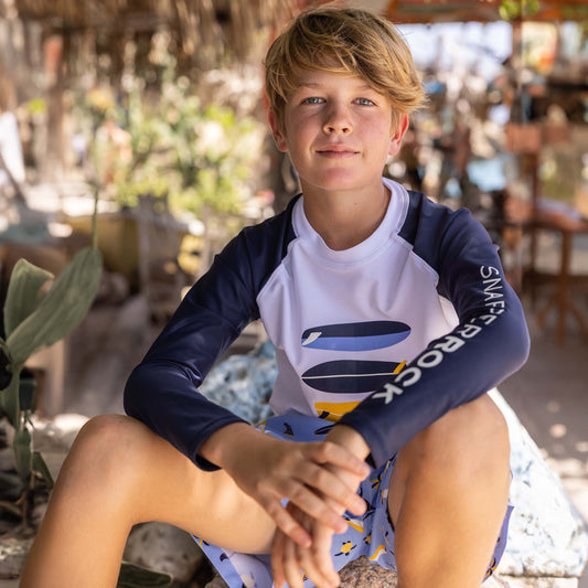 Wave Break Long-Sleeve Rash Guard | Snapper Rock