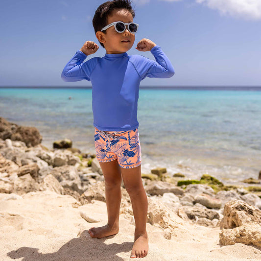 Snapper Rock Sustainable Long Sleeved Swim Set- Tropicana Vacay