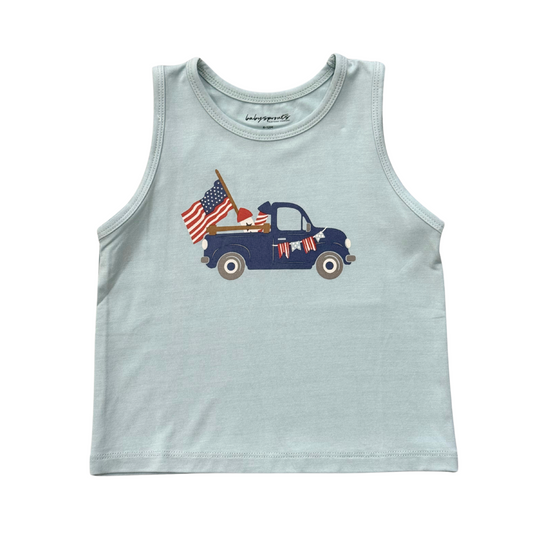 Bamboo Tank Top - Americana Prints