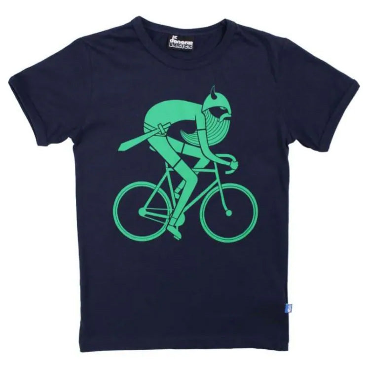 Danefae Basic tee- navy biking Viking