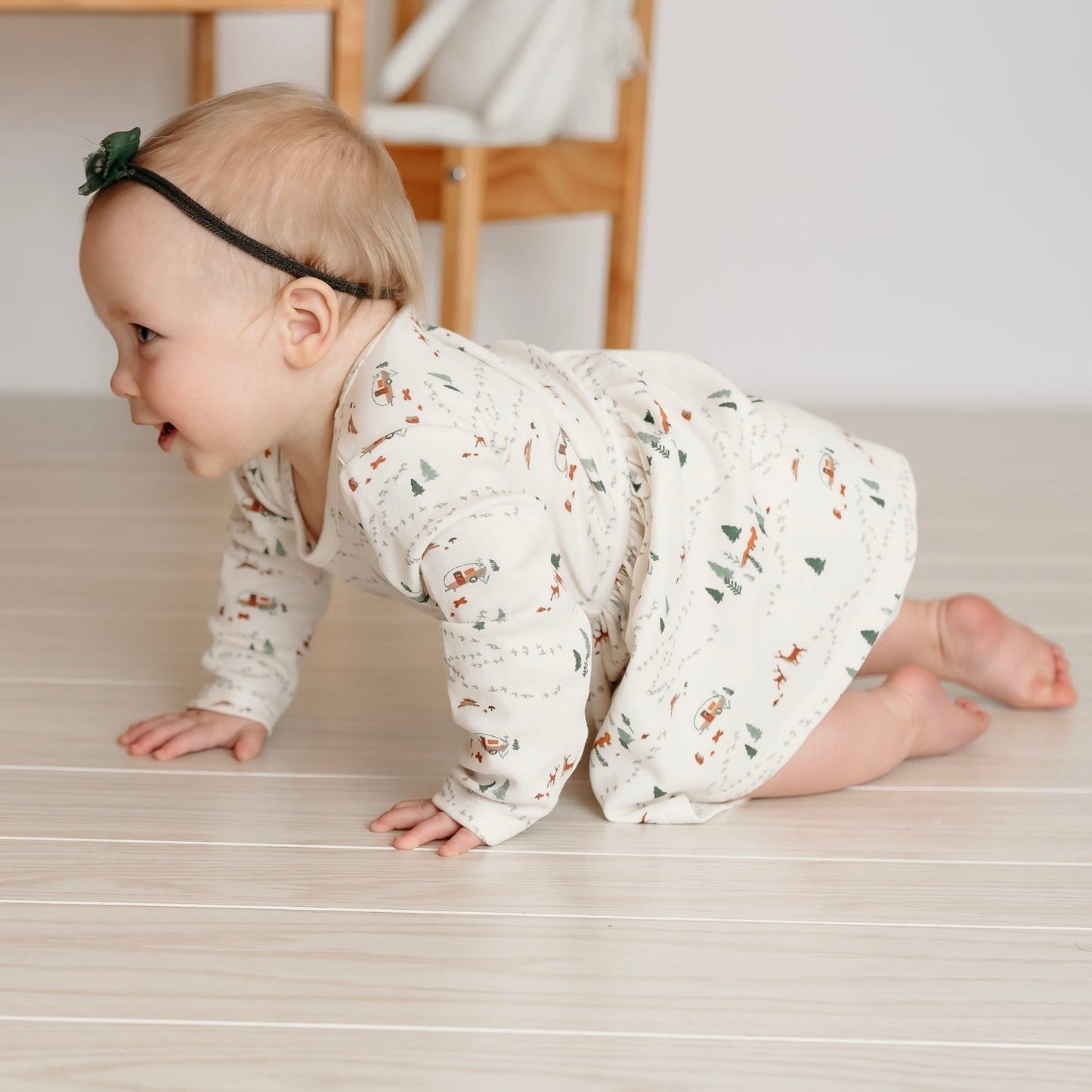 Into the Woods Long Sleeve Twirl Dress - Finn + Emma