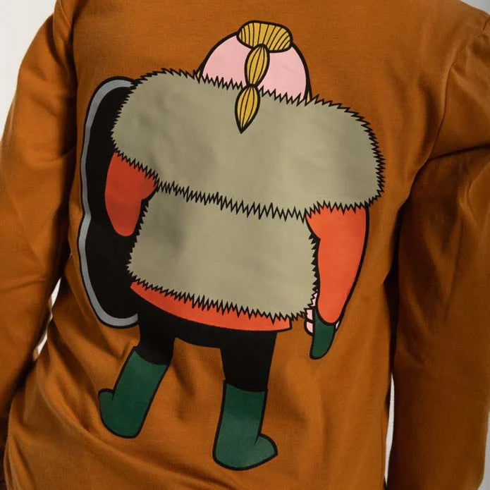 Danefae Basic tee- golden honey Harald, back