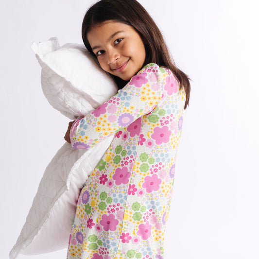 DoDo Banana Organic Pima Cotton Nightgown- Flower Power