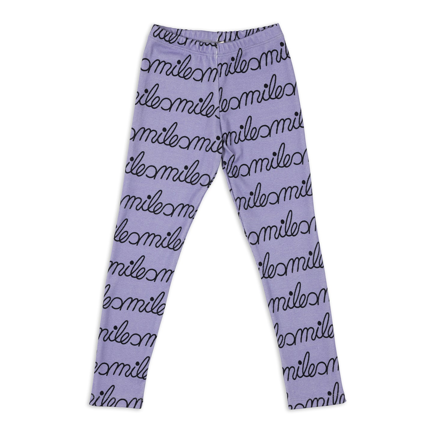 Dont Grow Up organic Ribbed leggings- smile