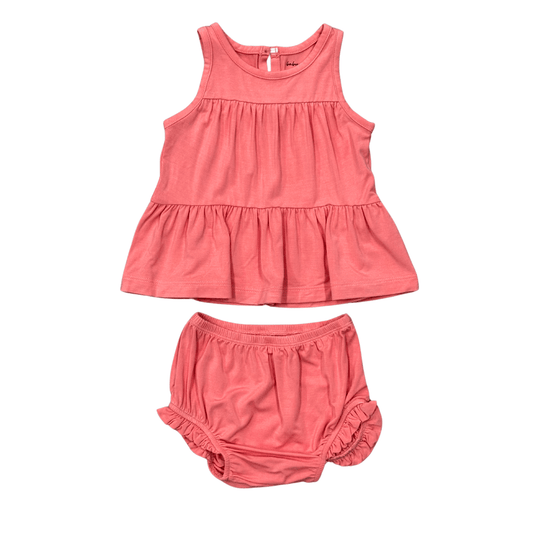 Bamboo Double Peplum & Bloomer Set - Baby Girl | babysprouts