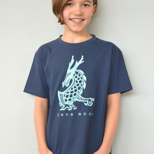 Dare More Dragon Organic Cotton T-Shirt for Kids | Uni-T