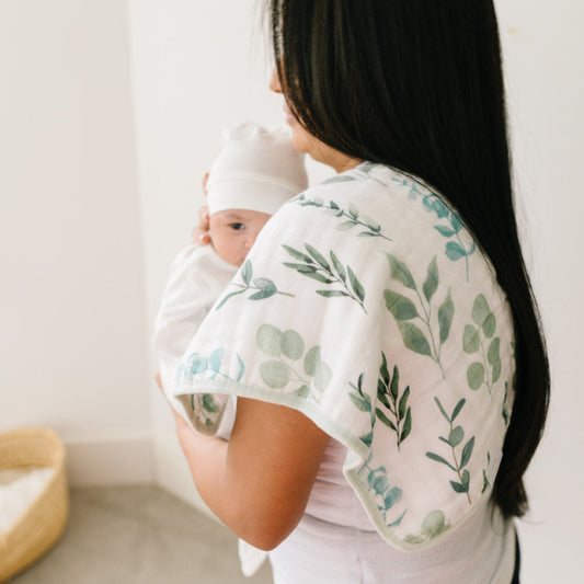 Fawn & Foster organic Burp cloths- sage