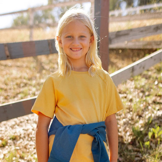 Organic Cotton Raglan Kids T-Shirt | Jackalo