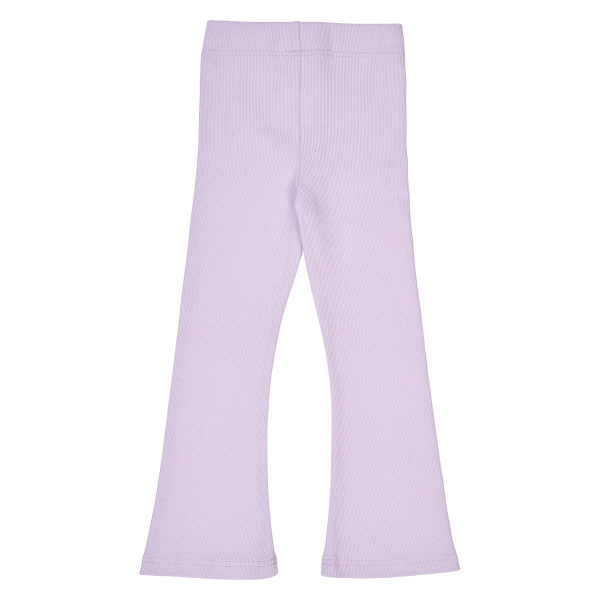 Fred's World Organic Girls' Ribbed Flare Pants- Iris Purple