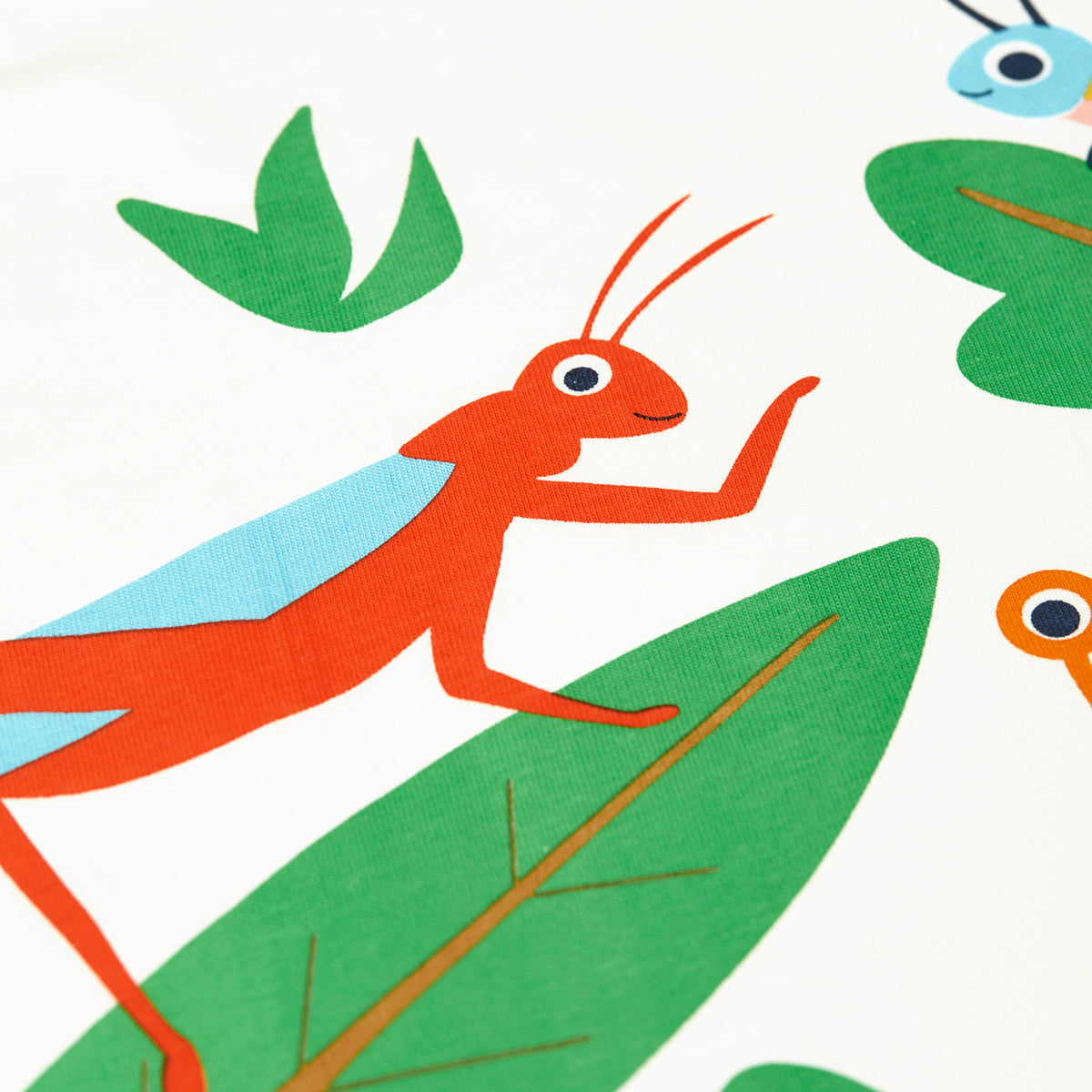 Organic Cotton Bugs Print Short Sleeve Raglan Kids T-Shirt | Frugi