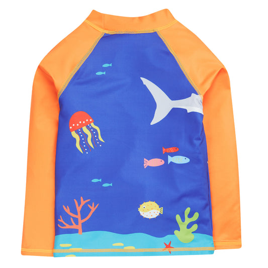 Frugi Rash guard- deep sea diver, back