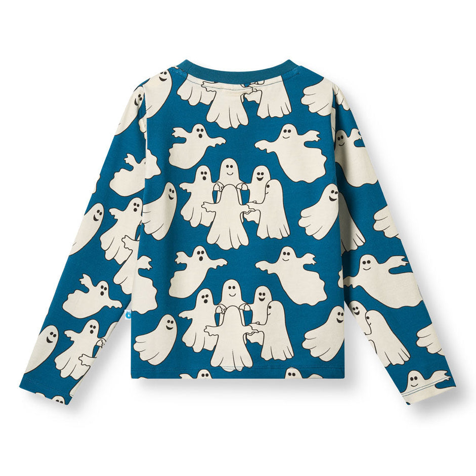 Organic Cotton Long Sleeve T-Shirt - Dancing Ghosts