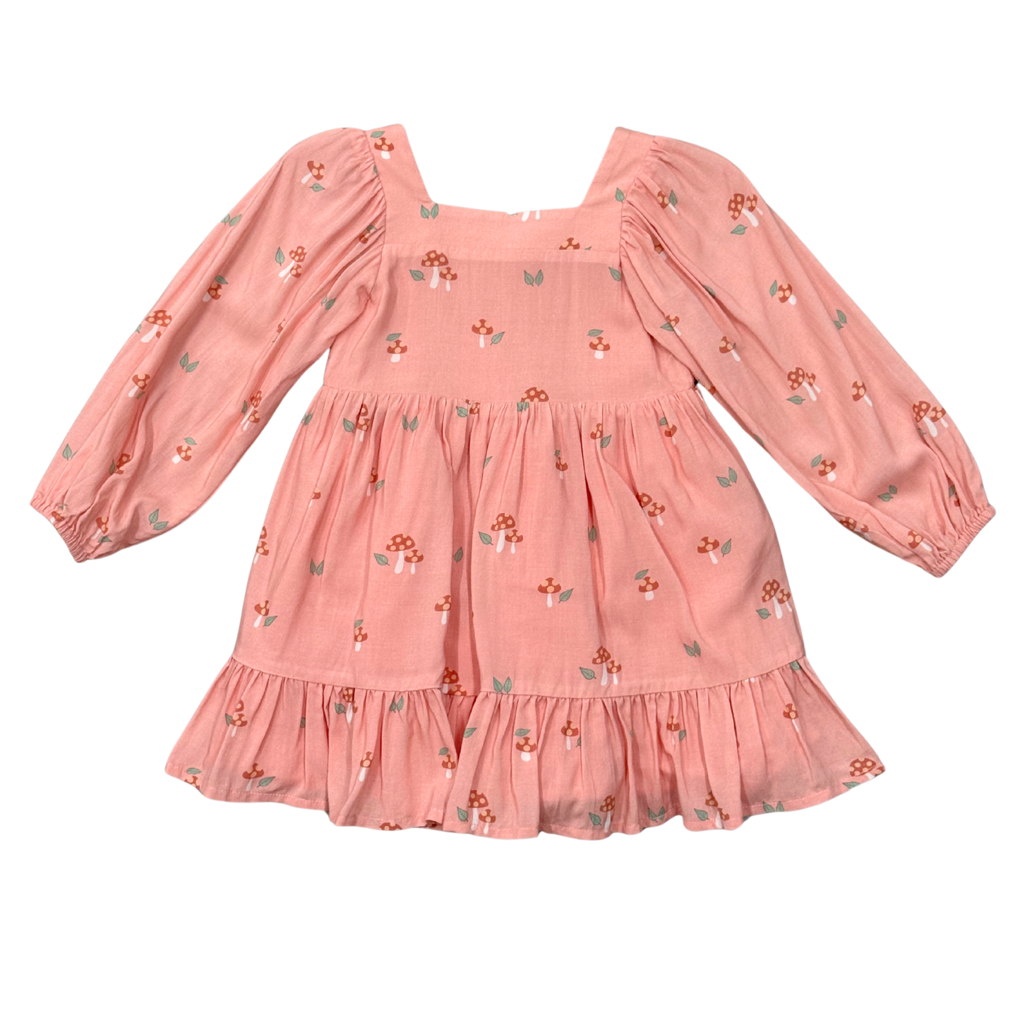 Viscose Long Sleeve Dress - Mellow Rose Mushroom