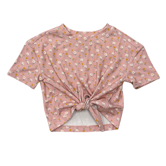 Girls Bamboo Viscose Tie Front Shirt - Trendy Kids Top | babysprouts