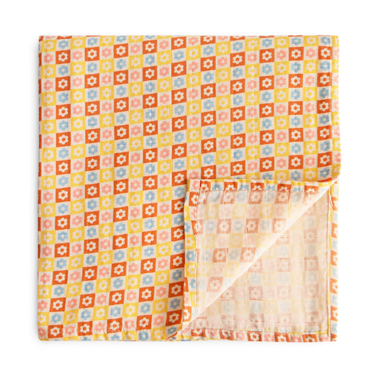 Organic Cotton Muslin Swaddle Blanket - Various Colors | Mushie