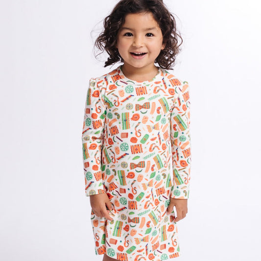 Pasta Festa Organic Pima Cotton Dodo Dress | Dodo Banana