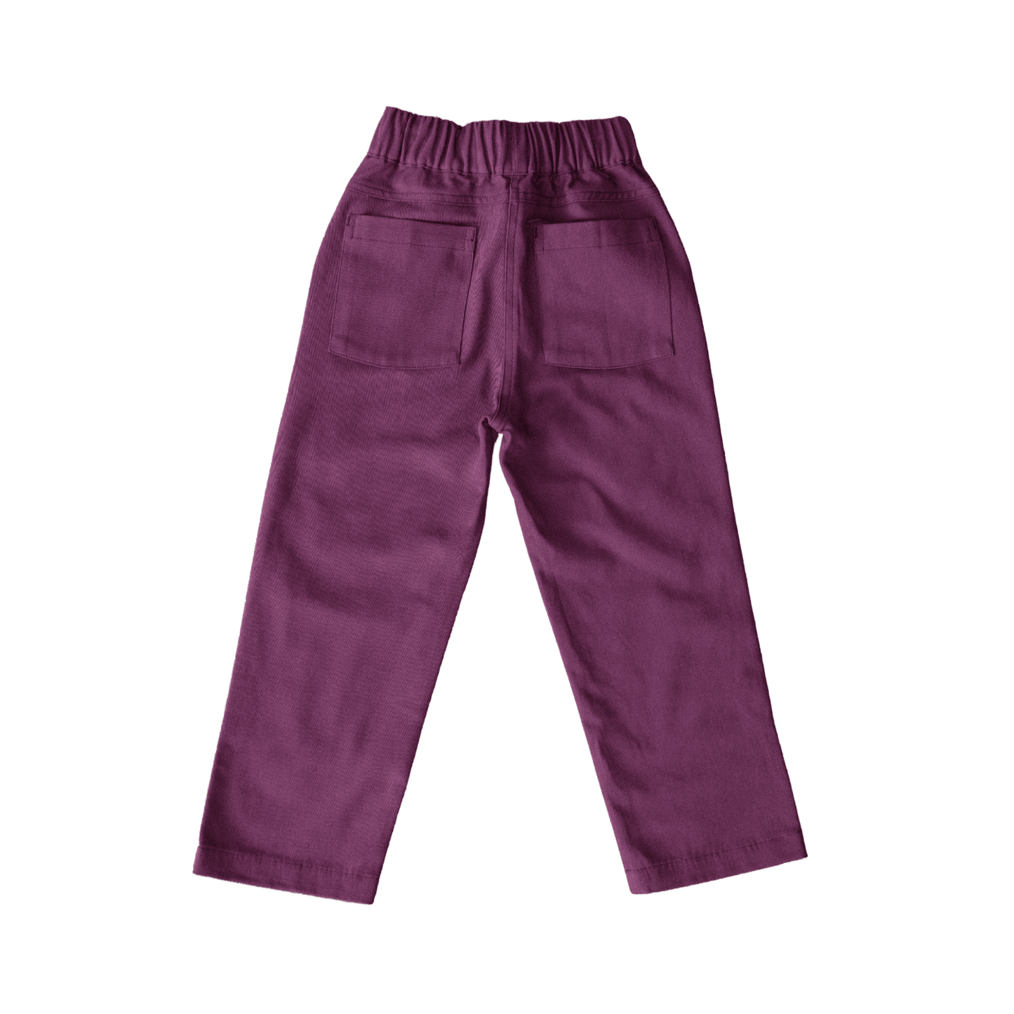 Organic Cotton Twill Pants - Plum