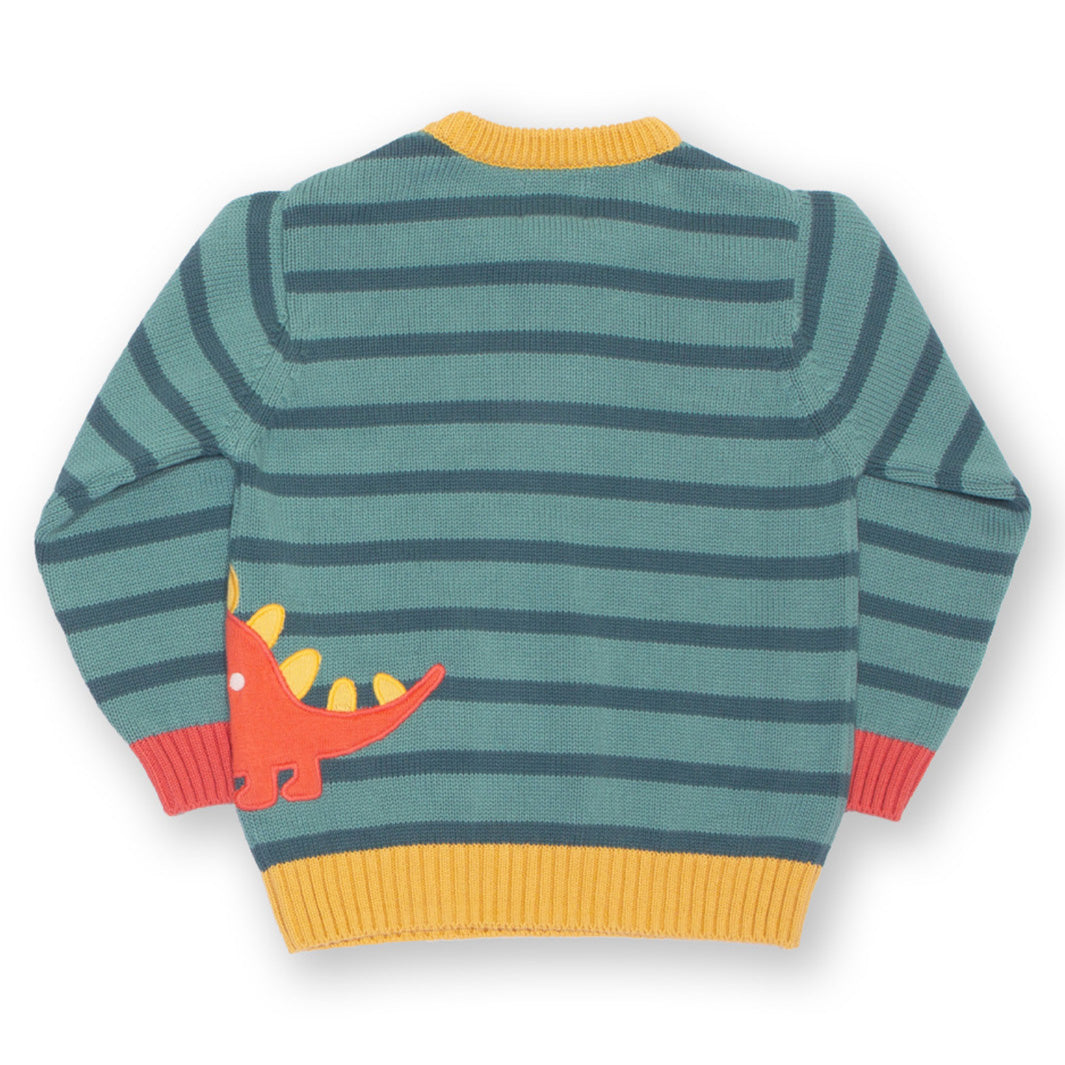 Kite Clothing Organic Boys' Sweater- Dinosaur Appliqué