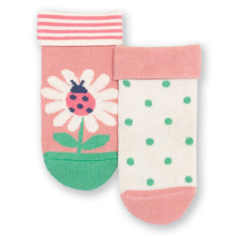 Kite organic Ladybug daisy socks