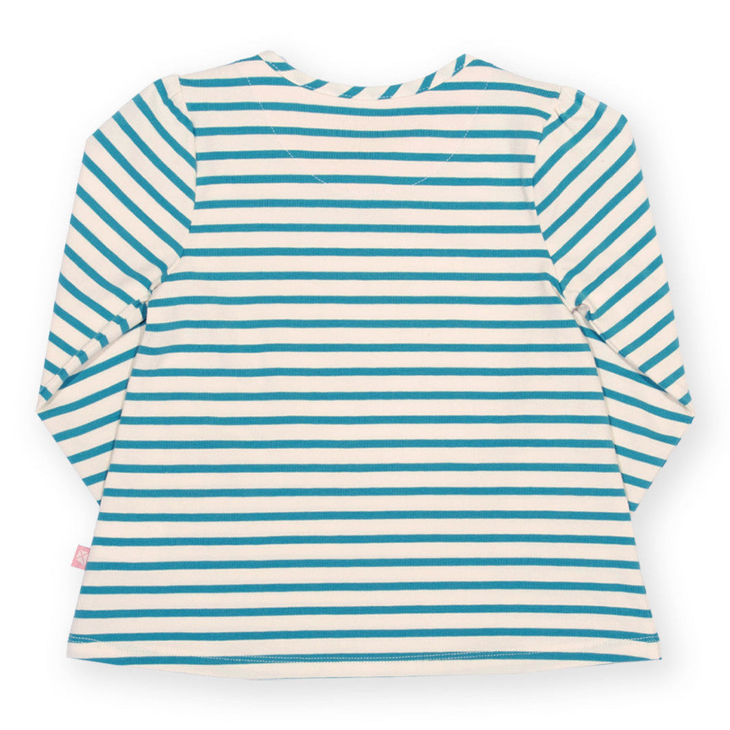 Kite Organic Cotton Long Sleeve Tunic - Cat Appliqué