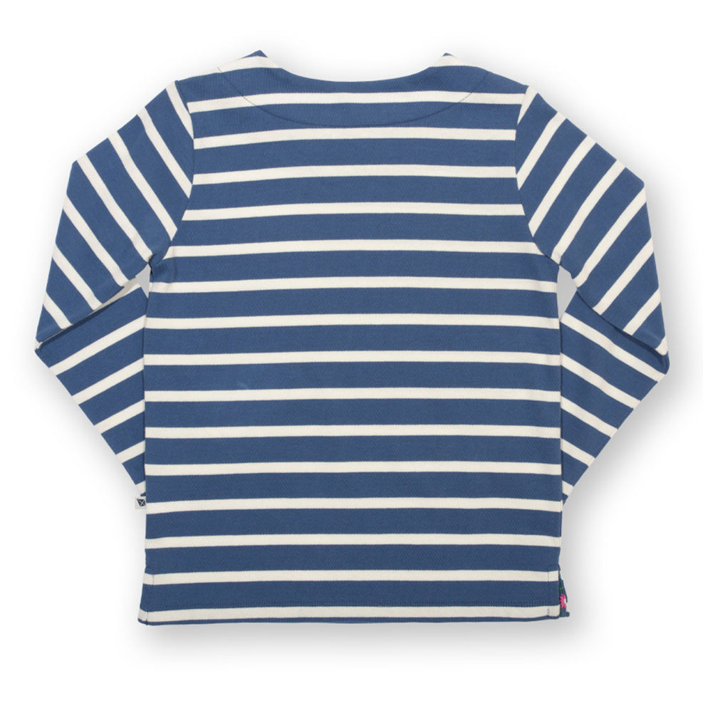 Kite organic Navy striped top, back