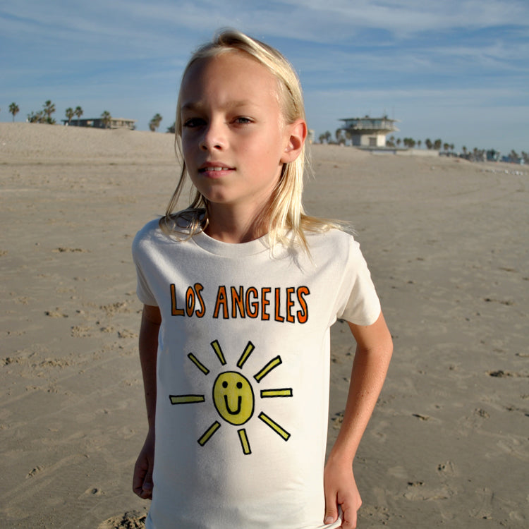 Orangeheat Organic Short/Long-Sleeved Kids' T-Shirt- Los Angeles Sun