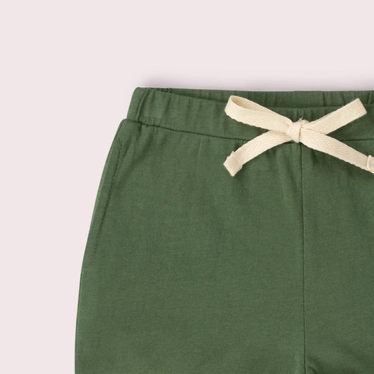 Little Green Radicals Organic Cotton Kids Shorts - Chive