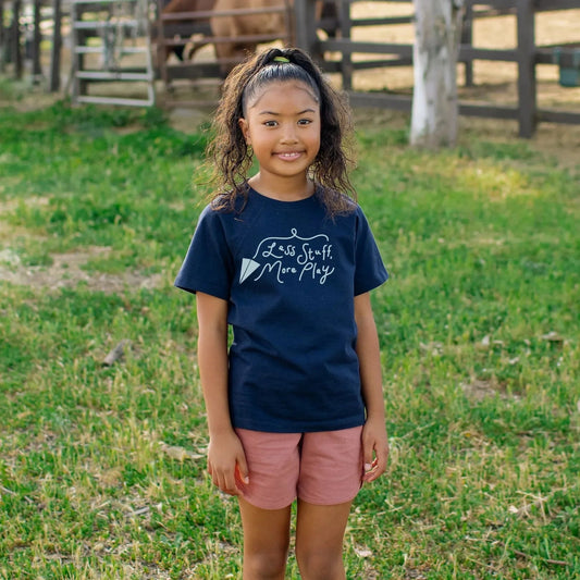 Organic Cotton Less Stuff More Play T-Shirt | Jackalo