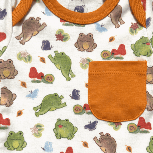 Kolorful Organic Pima Cotton Babies' Bodysuit & Shorts Set- Meadow