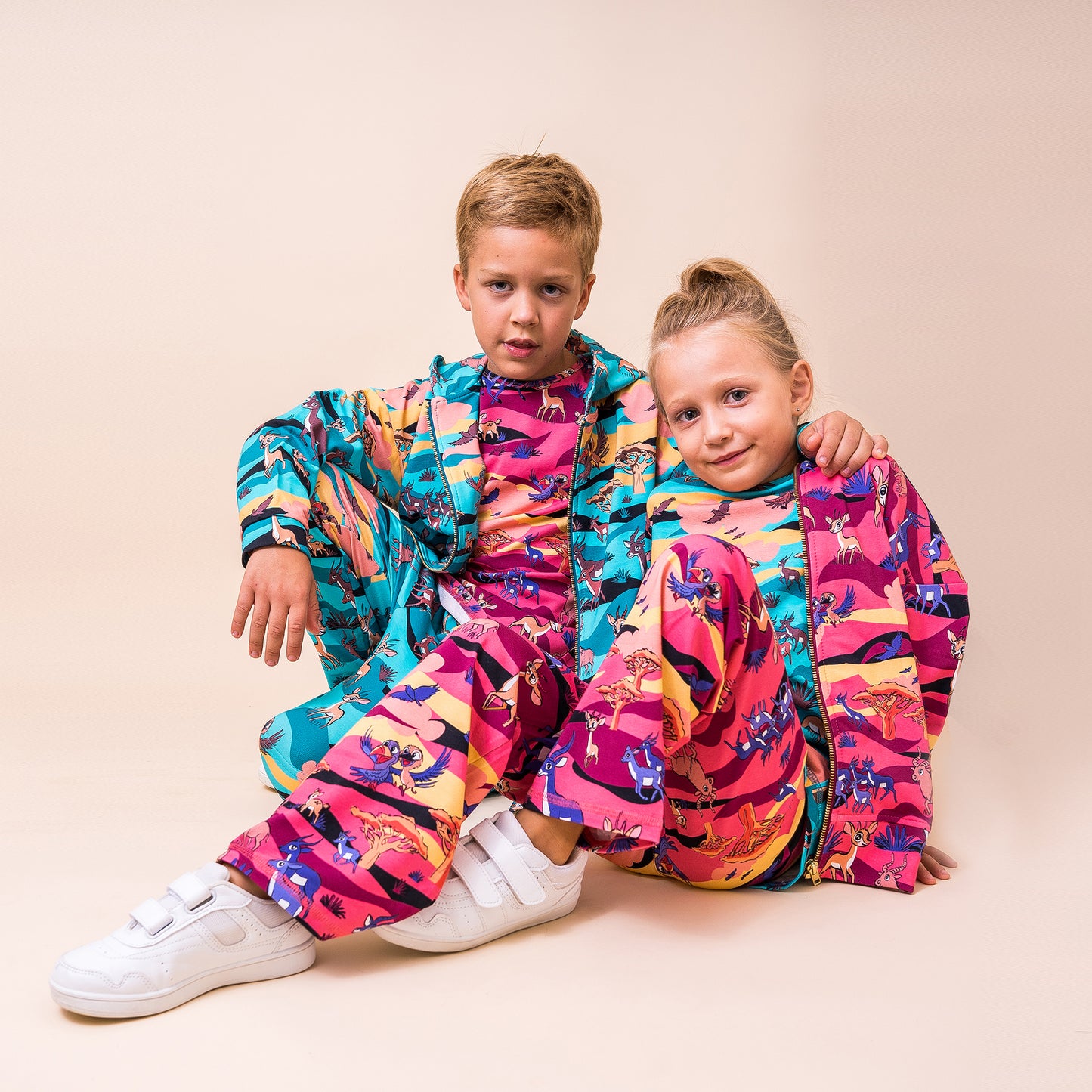 Mullido Organic Kids' Sweatshirt- Savanna, Maroon