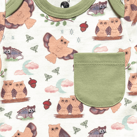 Kolorful Organic Pima Cotton Babies' Bodysuit & Shorts Set- Nocturnal