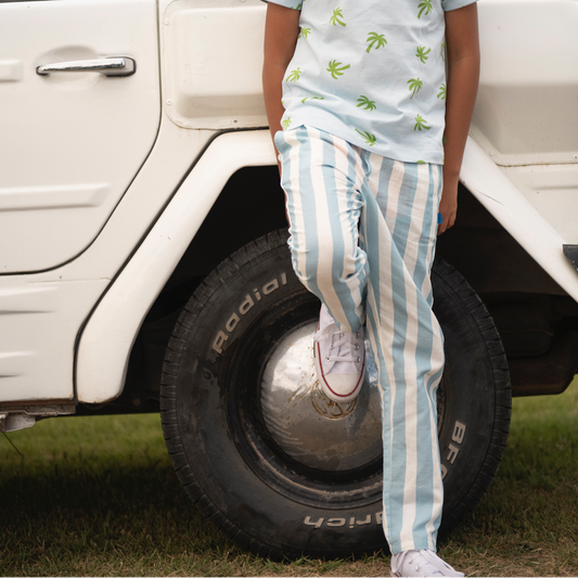 Linen Striped Cabana Pant