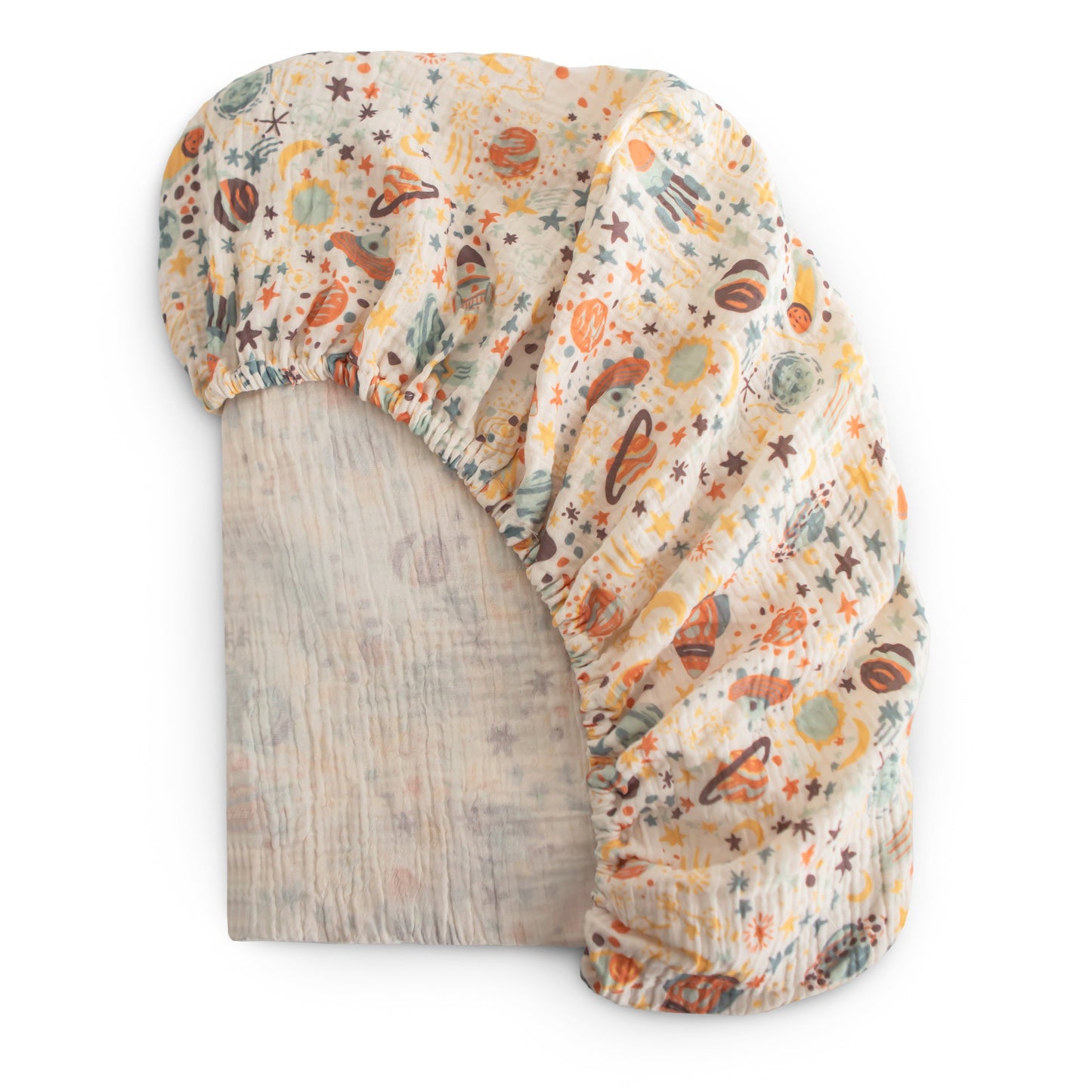 Organic Cotton Muslin Crib Sheet - Various Colors