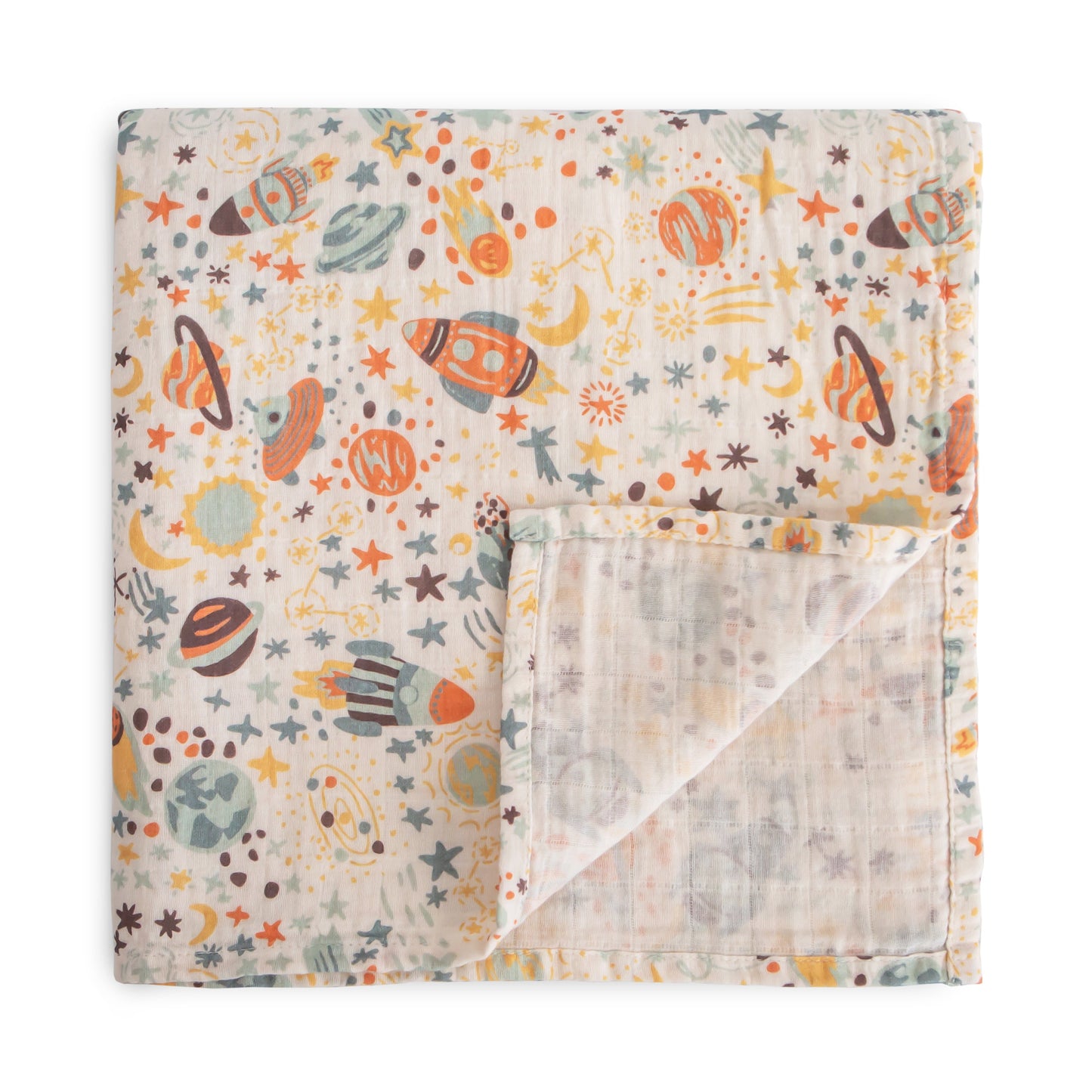 Organic Cotton Muslin Swaddle Blanket - Various Colors