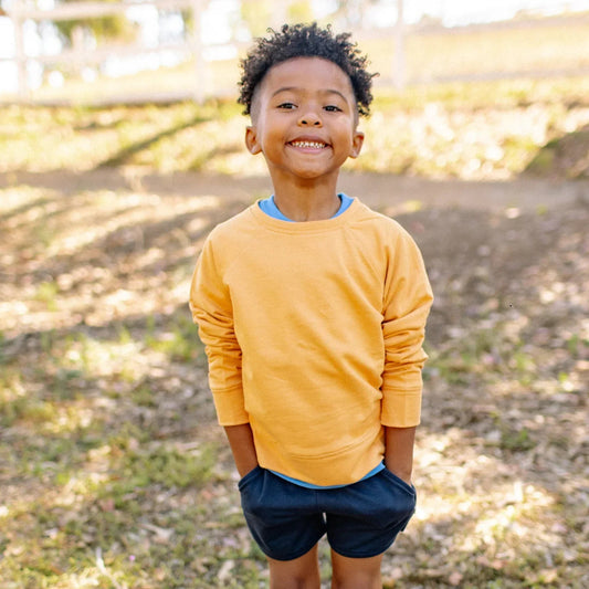 Organic Cotton Raglan Kids Sweatshirt | Jackalo