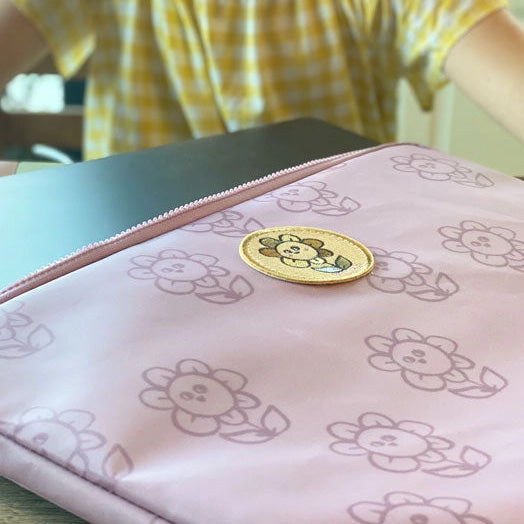 StudioLoco Tablet/laptop sleeve- floral/lavender