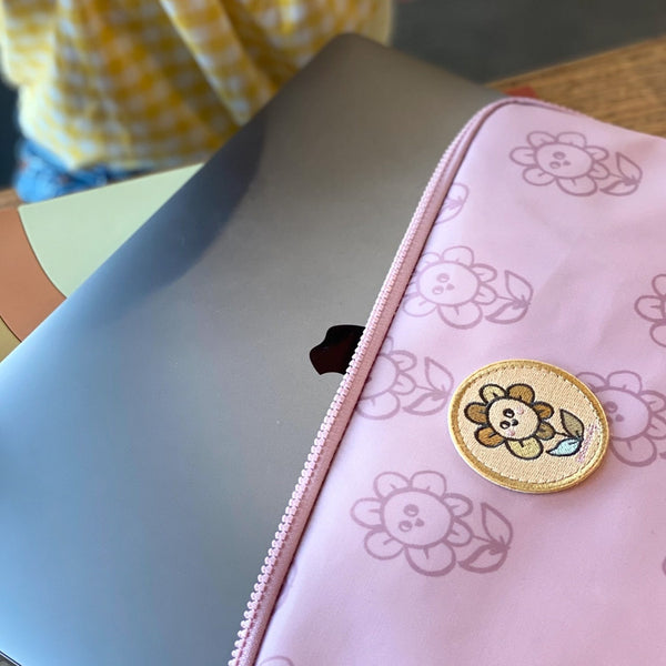 StudioLoco Tablet/laptop sleeve- floral/lavender