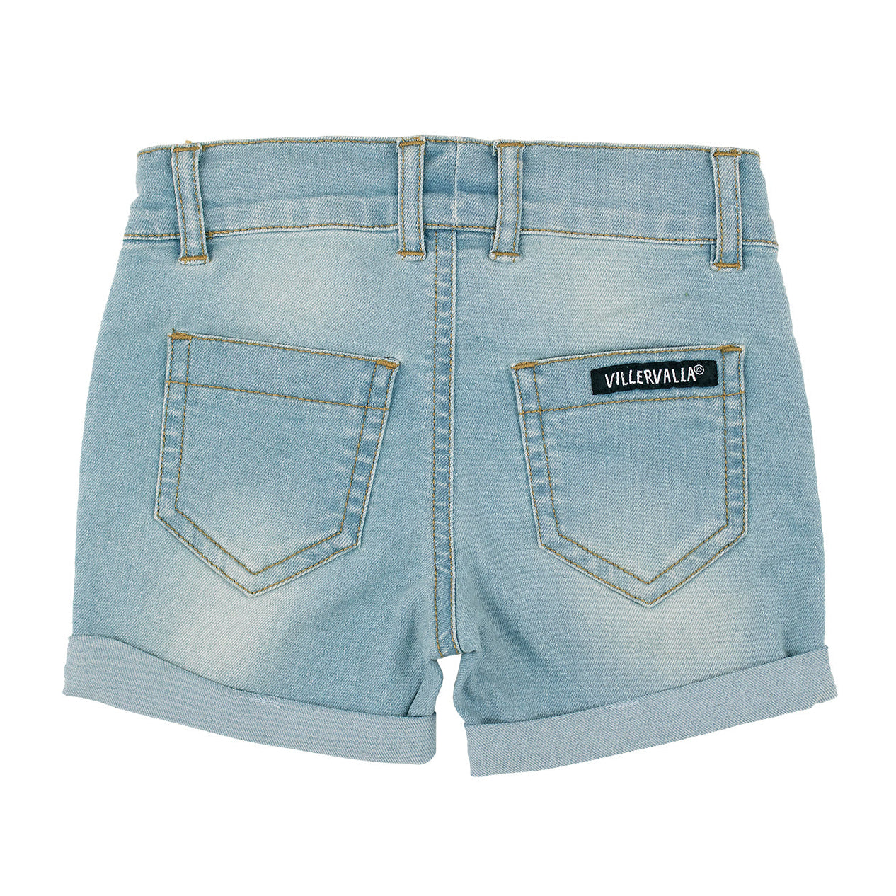 Villervalla Stretch Denim Shorts – Light Wash