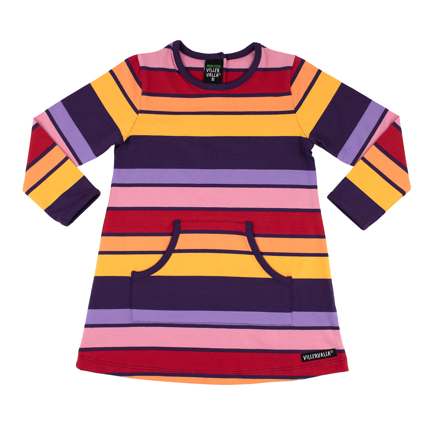 Villervalla Organic Long Sleeve Dress- Verbier Stripe 6Y (116) Villervalla Organic Long Sleeve Dress- Verbier Stripe 6Y (116)