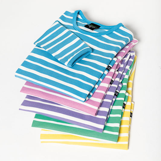 Villervalla organic Long sleeve top- stripes