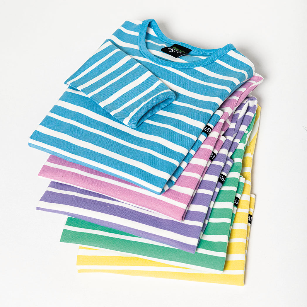 Villervalla organic Long sleeve top- stripes