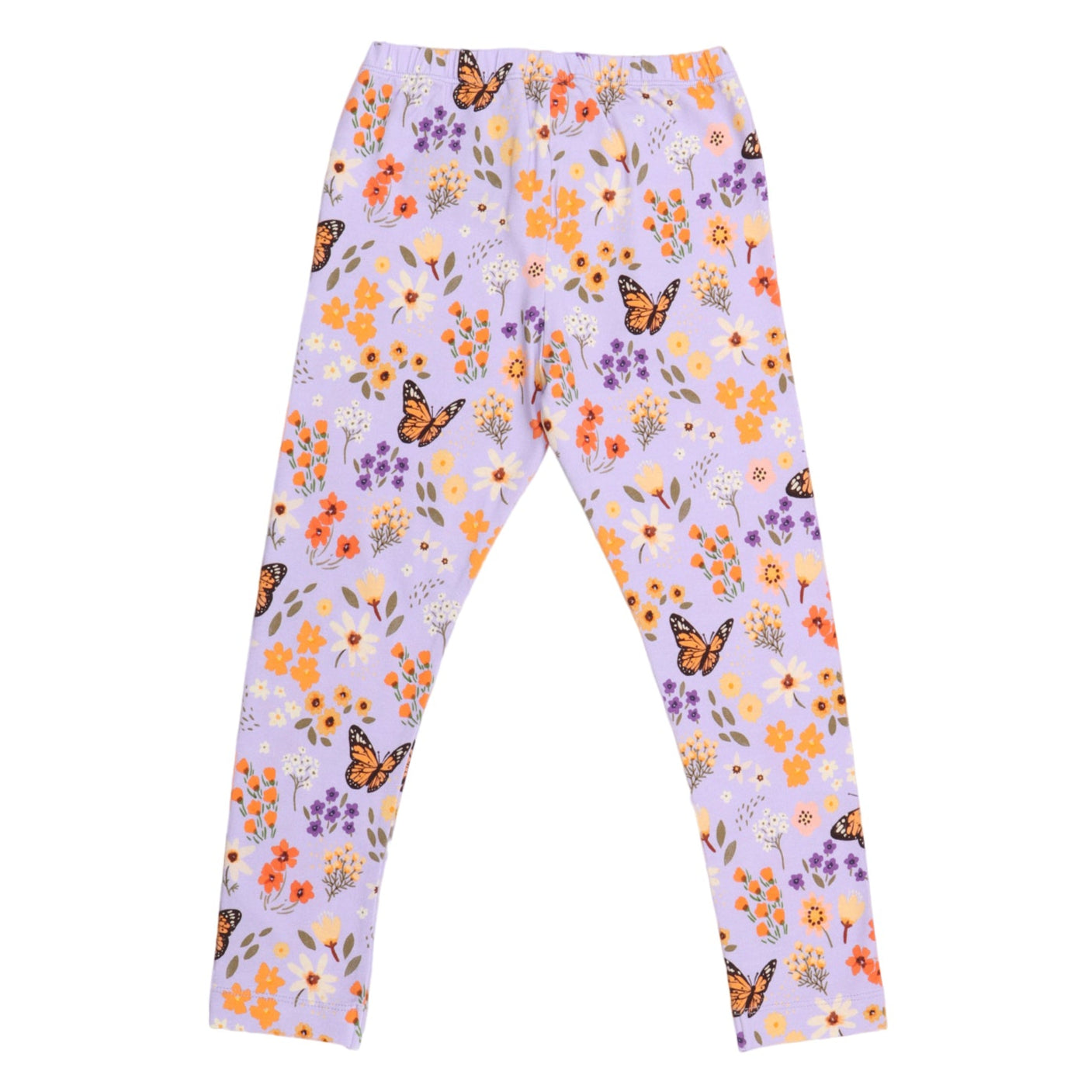 Walkiddy organic Leggings- flowers & butterflies, back