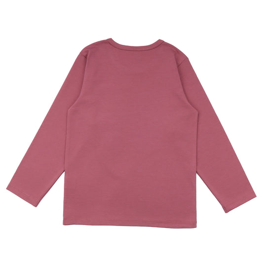 Walkiddy organic Long sleeve shirt- cheerful flowers, back